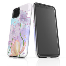 Google Pixel 5/4a 5G,4a,4 XL,4/3XL,3 Case, Tough Protective Back Cover, Floral Watercolour | iCoverLover Australia