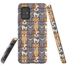 Protective Samsung Galaxy A Series Case, Tough Back Cover, Cats In Harmony | iCoverLover Australia