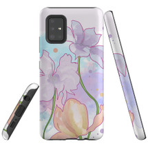 Protective Samsung Galaxy A Series Case, Tough Back Cover, Floral Watercolour | iCoverLover Australia