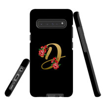 For Samsung Galaxy S21 Ultra/S21+ Plus/S21,S20 Ultra/S20+/S20,S10 5G, S10+/S10/S10e, S9+/S9 Case, Tough Protective Back Cover, Embellished Letter D | Protective Cases | iCoverLover.com.au