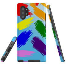 For Samsung Galaxy Note 20 Ultra, Note 20, Note 10+ Plus, Note 9 Case, Tough Protective Back Cover, Rainbow Brushes | Protective Cases | iCoverLover.com.au