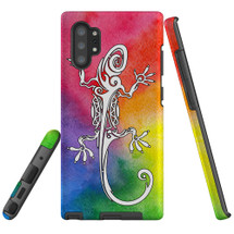 For Samsung Galaxy Note 20 UItra/Note 20/Note 10+ Plus/Note 10/9 Case, Tough Protective Back Cover, Rainbow Lizard | Protective Cases | iCoverLover.com.au