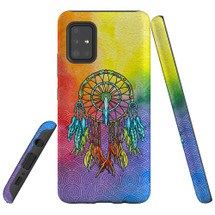 For Samsung Galaxy A51 5G/4G, A71 5G/4G, A90 5G Case, Tough Protective Back Cover, Colourful Dreamcatcher | Protective Cases | iCoverLover.com.au