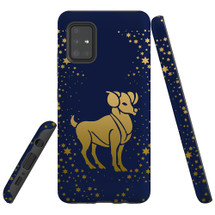 For Samsung Galaxy A51 5G/4G, A71 5G/4G, A90 5G Case, Tough Protective Back Cover, Aries Drawing | Protective Cases | iCoverLover.com.au