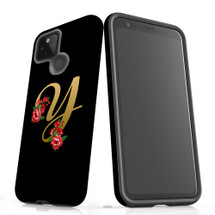 For Google Pixel 5 Case, Tough Protective Back Cover, Embellished Letter Y | Protective Cases | iCoverLover.com.au