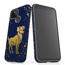 For Google Pixel 5 Case, Tough Protective Back Cover, Aries Drawing | Protective Cases | iCoverLover.com.au