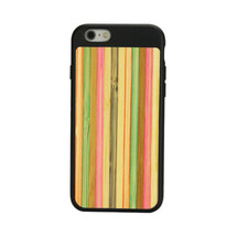 Black Bamboo Rainbow iPhone 6 & 6S Case | Wooden iPhone Cases | Wooden iPhone 6 & 6S Covers | iCoverLover
