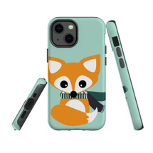 For iPhone 14 Pro Max/14 Pro/14 Plus/14, 13 Pro Max, 13 Pro, 13, 13 mini Case, Protective Back Cover, Cute Brown Fox | Shockproof Cases | iCoverLover.com.au