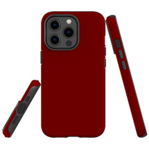 For iPhone 14 Pro Max/14 Pro/14 and older Case, Protective Back Cover, Maroon Red | Shockproof Cases | iCoverLover.com.au