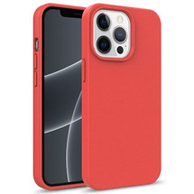 For iPhone 14 Pro Max, 14 Pro, 14 Plus, 14 Case, Starry Series Wheat Straw+TPU, Protective Cover, Red | Back Cases | iCoverLover.com.au