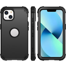 For iPhone 14 Pro Max/14 Pro/14 Plus/14 Case, Protective Triple-layer Armour Cover, Black | Shielding Cases | iCoverLover.com.au