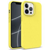 For iPhone 14 Pro Max, 14 Pro, 14 Plus, 14 Case, Starry Series Wheat Straw+TPU, Protective Cover, Yellow | Back Cases | iCoverLover.com.au