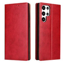 For Samsung Galaxy S23 Ultra, S23+ Plus, S23 Case, PU Leather Flip Wallet Folio Cover, Red | iCoverLover Australia