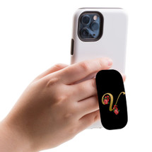 Kickstand Grip AddOn, Universal Phone HolderEmbellished Letter V | AddOns | iCoverLover.com.au