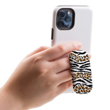 Kickstand Grip AddOn, Universal Phone HolderZebra Leopard Pattern | AddOns | iCoverLover.com.au