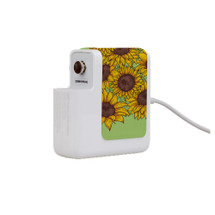 Wall Charger Wrap in 2 Sizes, Paper Leather, Sunflowers | AddOns | iCoverLover.com.au