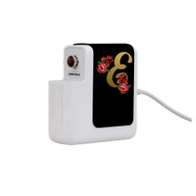 Wall Charger Wrap in 2 Sizes, Paper Leather, Embellished Letter E | AddOns | iCoverLover.com.au