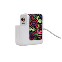 Wall Charger Wrap in 2 Sizes, Paper Leather, Dotted Abstract Painting | AddOns | iCoverLover.com.au