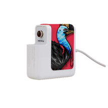 Wall Charger Wrap in 2 Sizes, Paper Leather, Cassowary Portrait | AddOns | iCoverLover.com.au