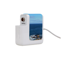 Wall Charger Wrap in 2 Sizes, Paper Leather, Ocean Cliffs | AddOns | iCoverLover.com.au