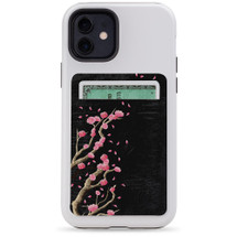 1 or 2 Card Slot Wallet Adhesive AddOn, Paper Leather, Plum Blossoming | AddOns | iCoverLover.com.au