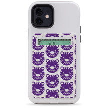 1 or 2 Card Slot Wallet Adhesive AddOn, Paper Leather, Purple Tigers | AddOns | iCoverLover.com.au