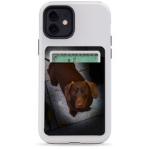 1 or 2 Card Slot Wallet Adhesive AddOn, Paper Leather, Portrait Of Tan Daschund | AddOns | iCoverLover.com.au