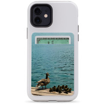 1 or 2 Card Slot Wallet Adhesive AddOn, Paper Leather, Mama Duck With Ducklings | AddOns | iCoverLover.com.au