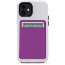 1 or 2 Card Slot Wallet Adhesive AddOn, Paper Leather, Purple | AddOns | iCoverLover.com.au