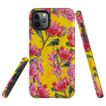 For iPhone 11 Pro Case Tough Protective Cover Flower Pattern