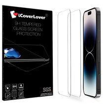 iCoverLover [2-Pack] For iPhone 15 Series Tempered Glass Screen Protector | iCoverLover