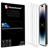 iCoverLover [4-Pack] For iPhone 15 Series Glass Screen Protectors | iCoverLover