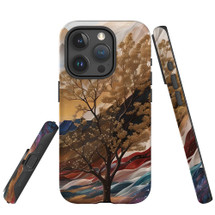 For iPhone Case, Tough Back Cover, Mysterious Golden Tree | iCoverLover