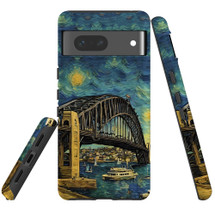 For Google Pixel 7, 6 Pro, 6, 5 Case, Painting Of The Harbour Bridge | Protective Cases | iCoverLover.com.au