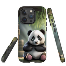 For iPhone Case, Tough Back Cover, Happy Panda