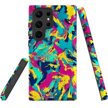 For Samsung Galaxy S23 Ultra, S23+ Plus, S23, S22 Ultra, S22+, S22, S10 5G & Older Case, Abstract Strokes | Protective Cases | iCoverLover.com.au