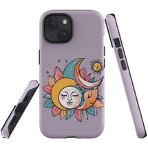 For iPhone 15 Plus Tough Protective Case, Sleeping Moon | Protective Covers | iCoverLover Australia