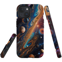 For iPhone 15 Tough Protective Case, Planets Of The Universe | Protective Covers | iCoverLover Australia