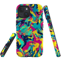 For iPhone 15 Tough Protective Case, Abstract Strokes | Protective Covers | iCoverLover Australia