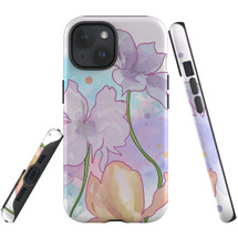 For iPhone 15 Case Tough Protective Cover, Watercolour Floral | Protective Covers | iCoverLover Australia