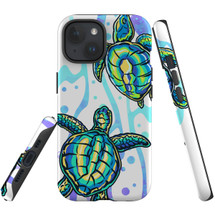 For iPhone 15 Case Tough Protective Cover, Swimming Turtles | Protective Covers | iCoverLover Australia