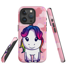 For iPhone 15 Pro Case Tough Protective Cover, Cute Unicorn | Protective Covers | iCoverLover Australia