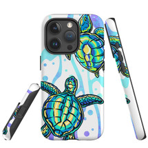 For iPhone 15 Pro Case Tough Protective Cover, Swimming Turtles | Protective Covers | iCoverLover Australia