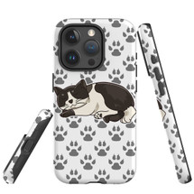 For iPhone 15 Pro Case Tough Protective Cover, Tuxedo Cat | Protective Covers | iCoverLover Australia