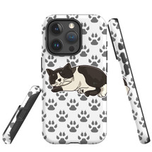 For iPhone 15 Pro Max Case Tough Protective Cover, Tuxedo Cat | Protective Covers | iCoverLover Australia