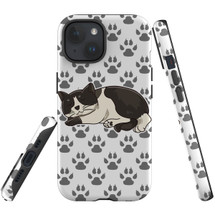 For iPhone 15 Case Tough Protective Cover, Tuxedo Cat | Protective Covers | iCoverLover Australia