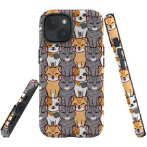 For iPhone 15 Case Tough Protective Cover, Seamless Cats | Protective Covers | iCoverLover Australia