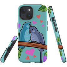 For iPhone 15 Case Tough Protective Cover, Birds In Love | Protective Covers | iCoverLover Australia