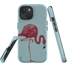 For iPhone 15 Case Tough Protective Cover, Vintage Flamingo | Protective Covers | iCoverLover Australia