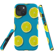 For iPhone 15 Case Tough Protective Cover, Lemon Slices | Protective Covers | iCoverLover Australia